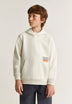 SWEATSHIRT COM CAPUZ E PADRÃO TETRIS