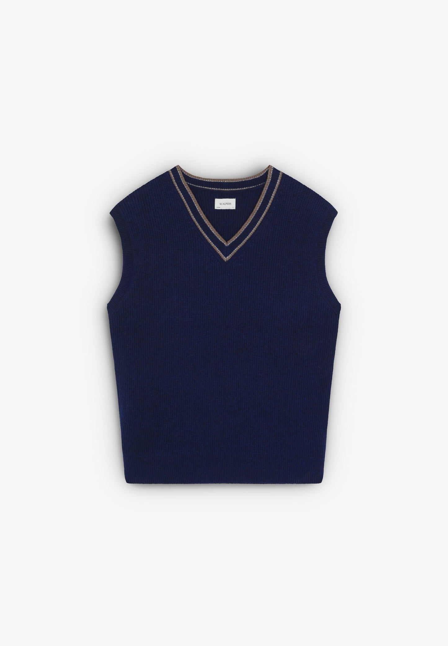 CAMISOLA COM DECOTE EM V DE CONTRASTE
