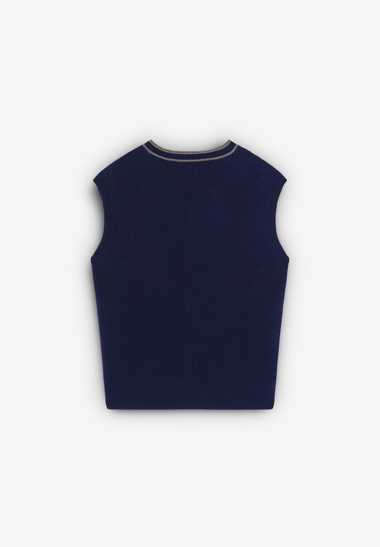 CAMISOLA COM DECOTE EM V DE CONTRASTE