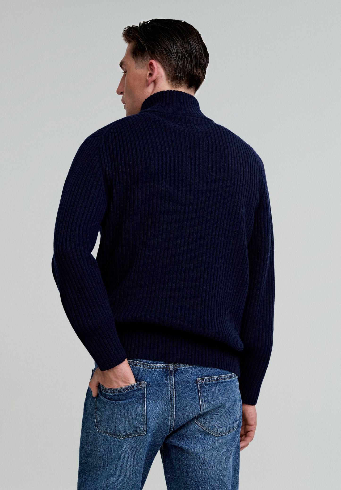 SWEATER PREMIUM CANELADA COM ZIP