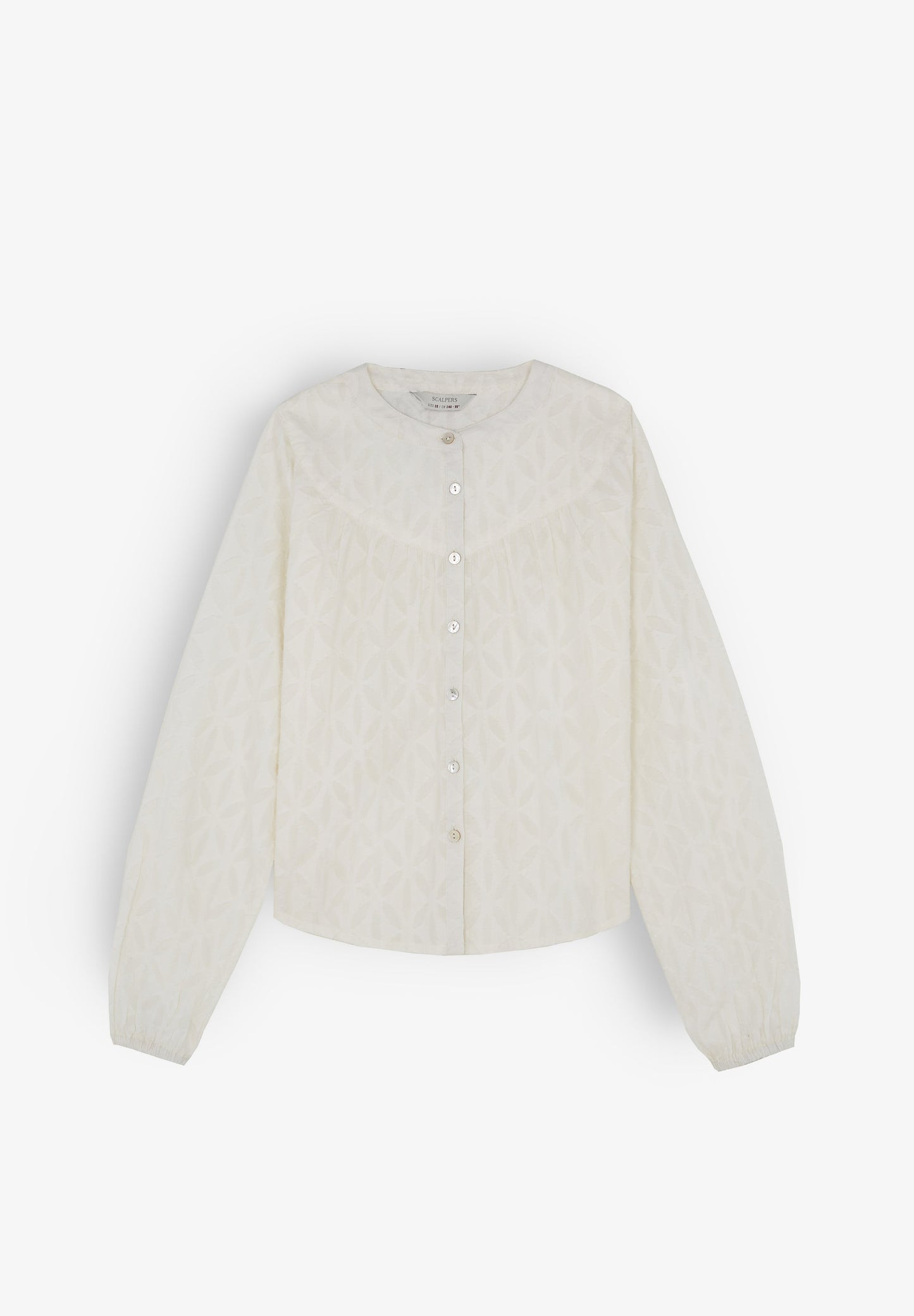 BLUSA EM JACQUARD COM PARTE SUPERIOR
