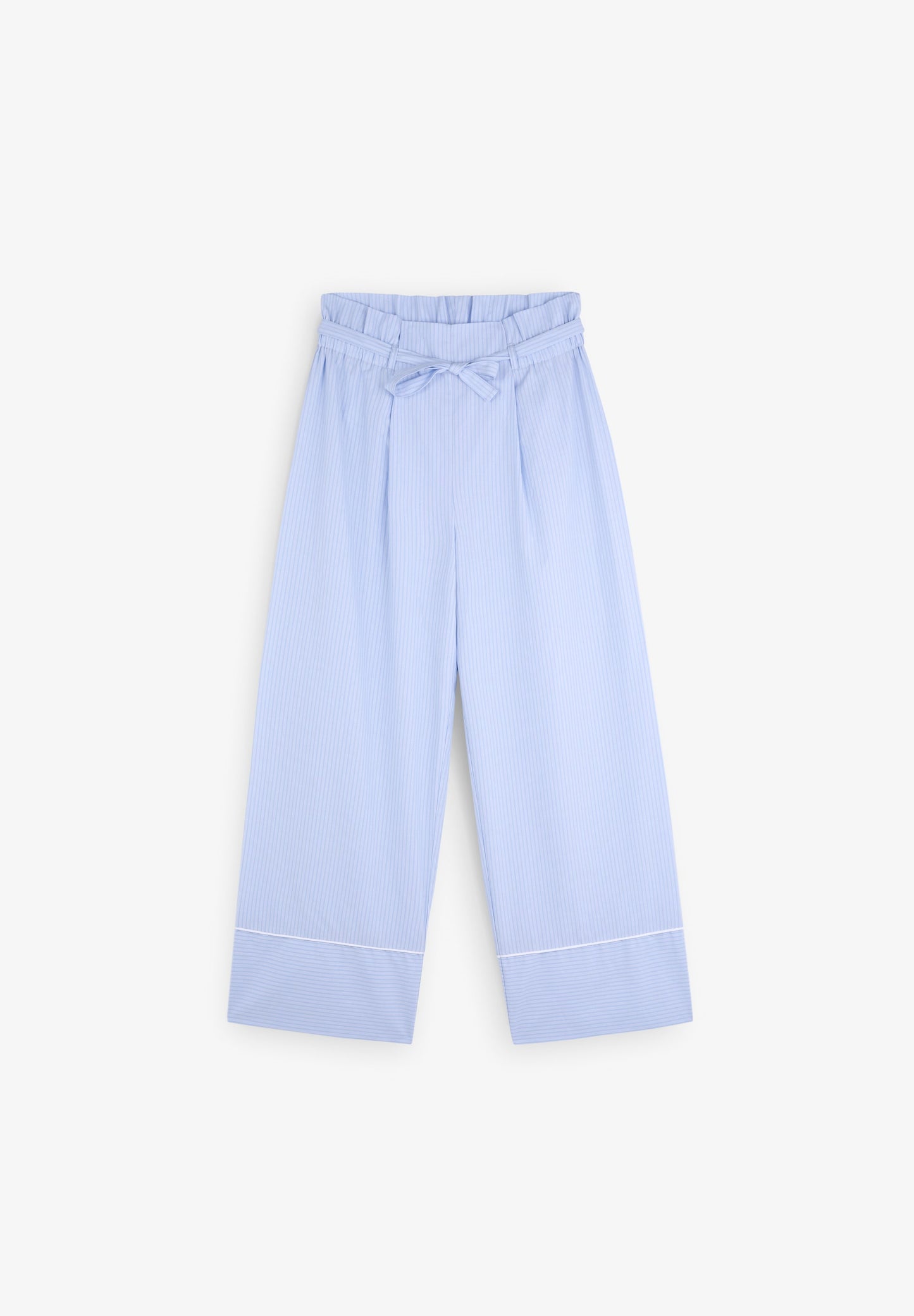 PIJAMA ÀS RISCAS DEBRUADO EM CONTRASTE