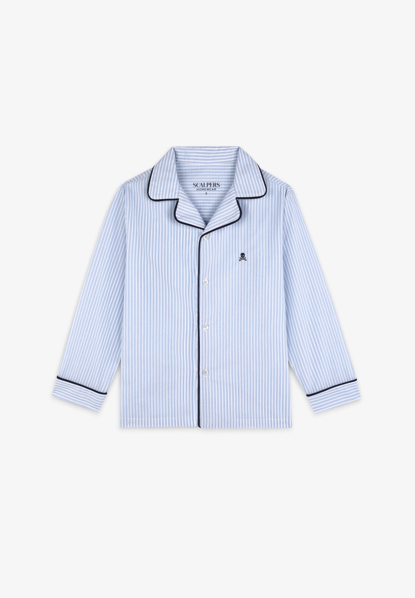 CAMISA ÀS RISCAS COM LOGO EM CONTRASTE
