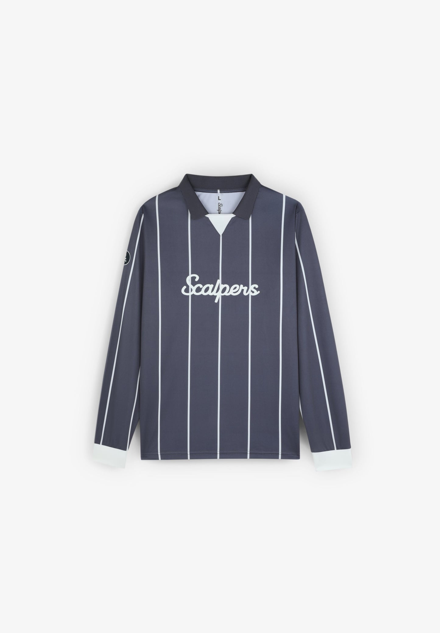 CAMISA POLO TÉCNICA MANGA COMPRIDA RISCAS FINAS ADRENALINE