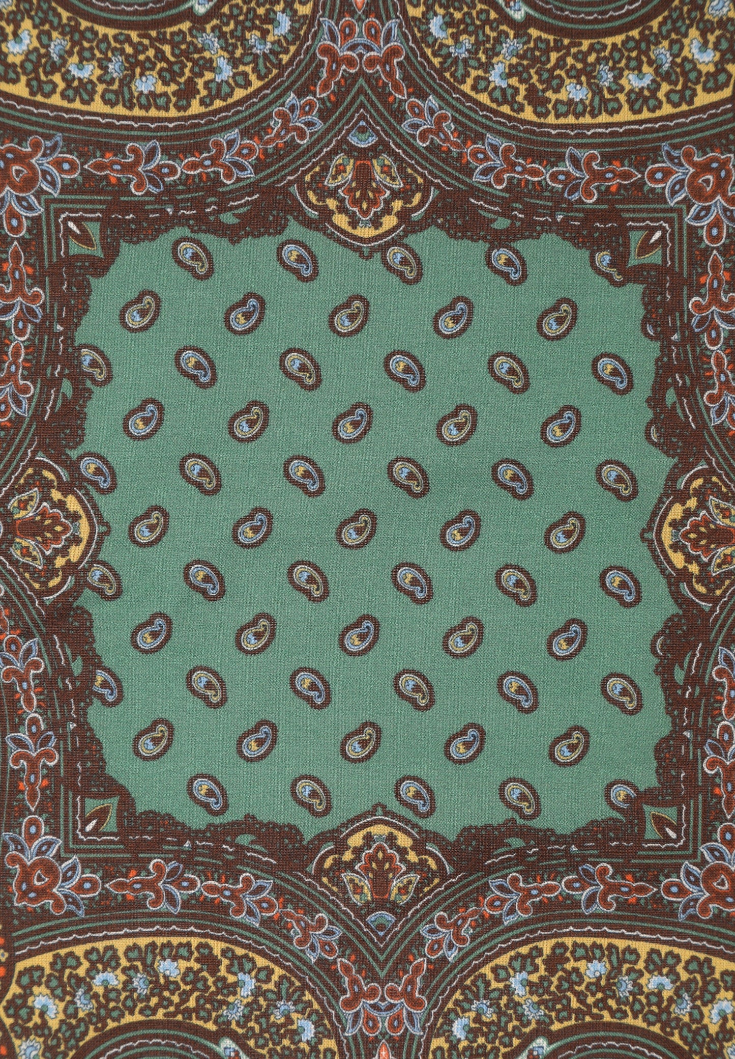 LENÇO DE BOLSO ALGODÃO COM ESTAMPADO PAISLEY