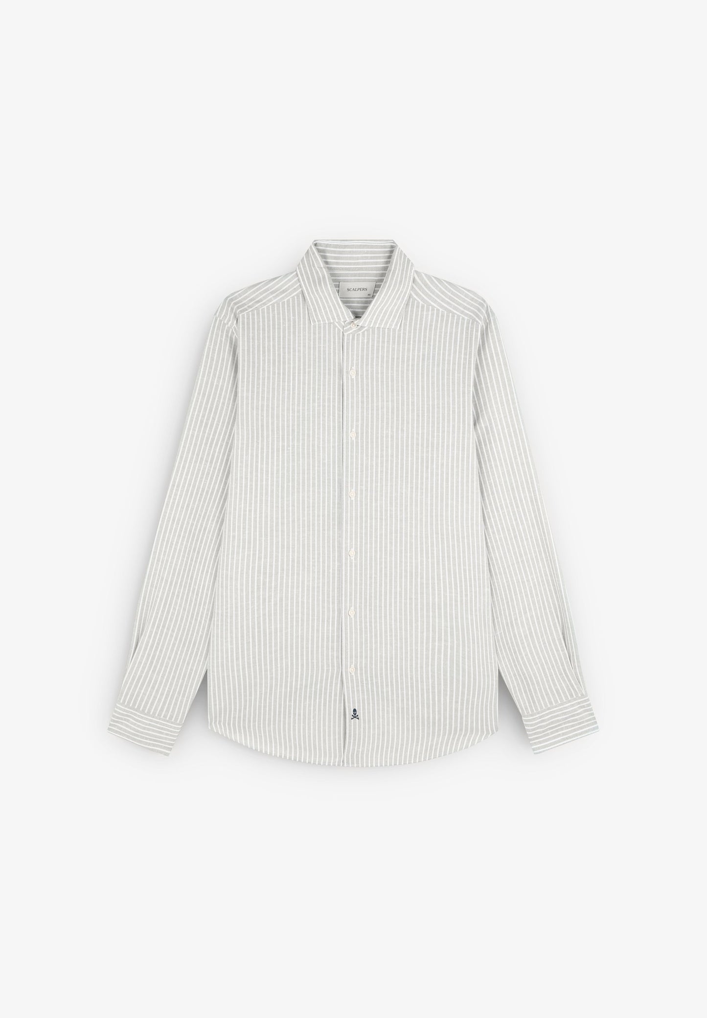 CAMISA DE RISCAS COM SKULL PLACKET