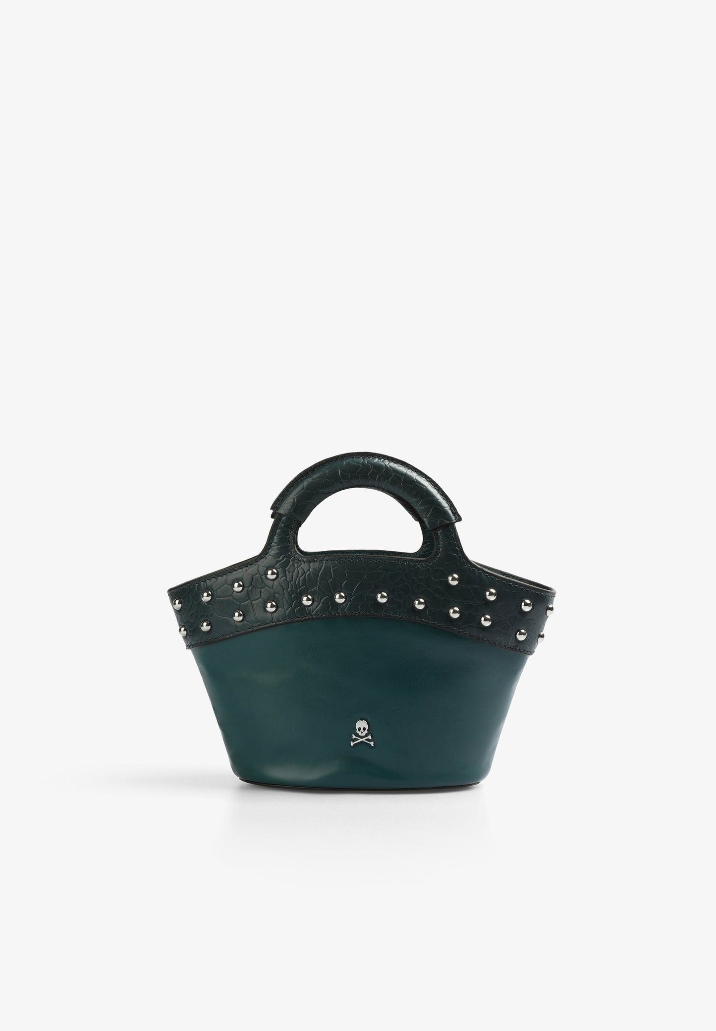 BOLSA MINI CESTA EM PELE