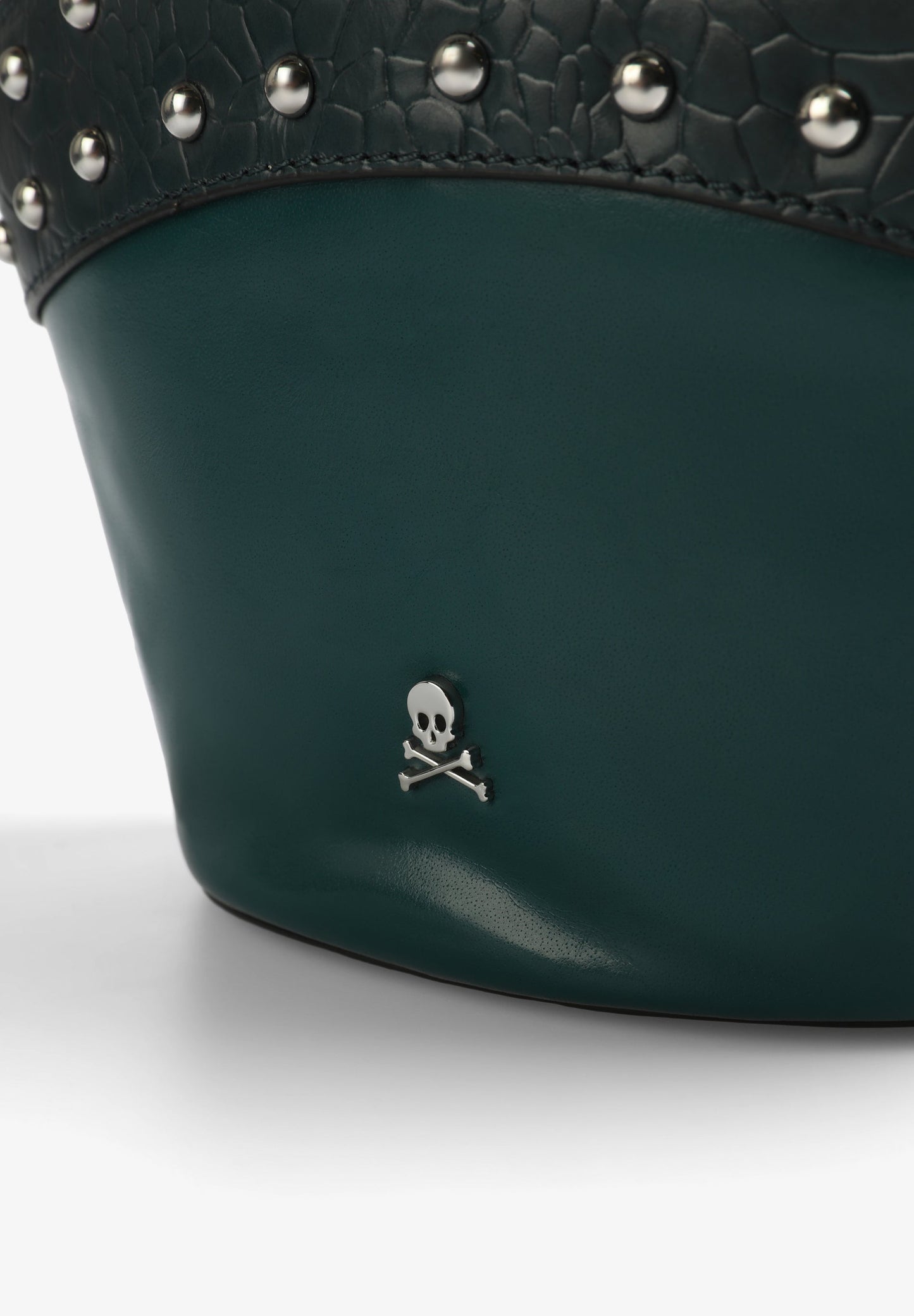 BOLSA MINI CESTA EM PELE