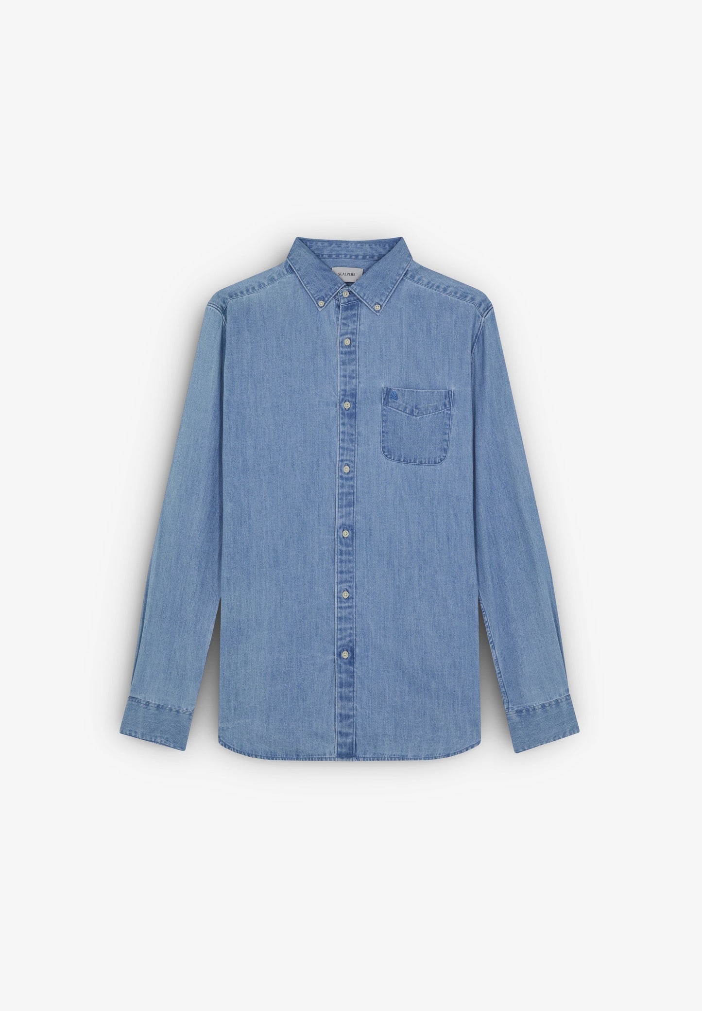 CAMISA DENIM BOTÕES BOLSO