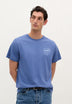 T-SHIRT COM PADRÃO DE LOGÓTIPO