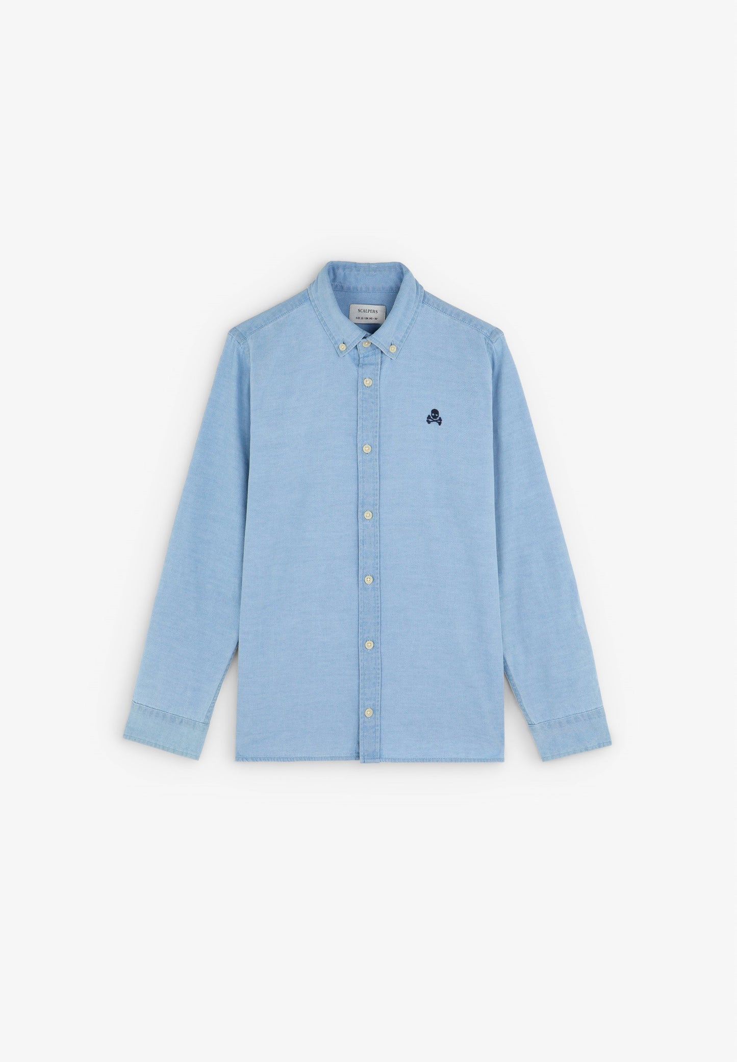 CAMISA DENIM DECOTE COM BOTÕES