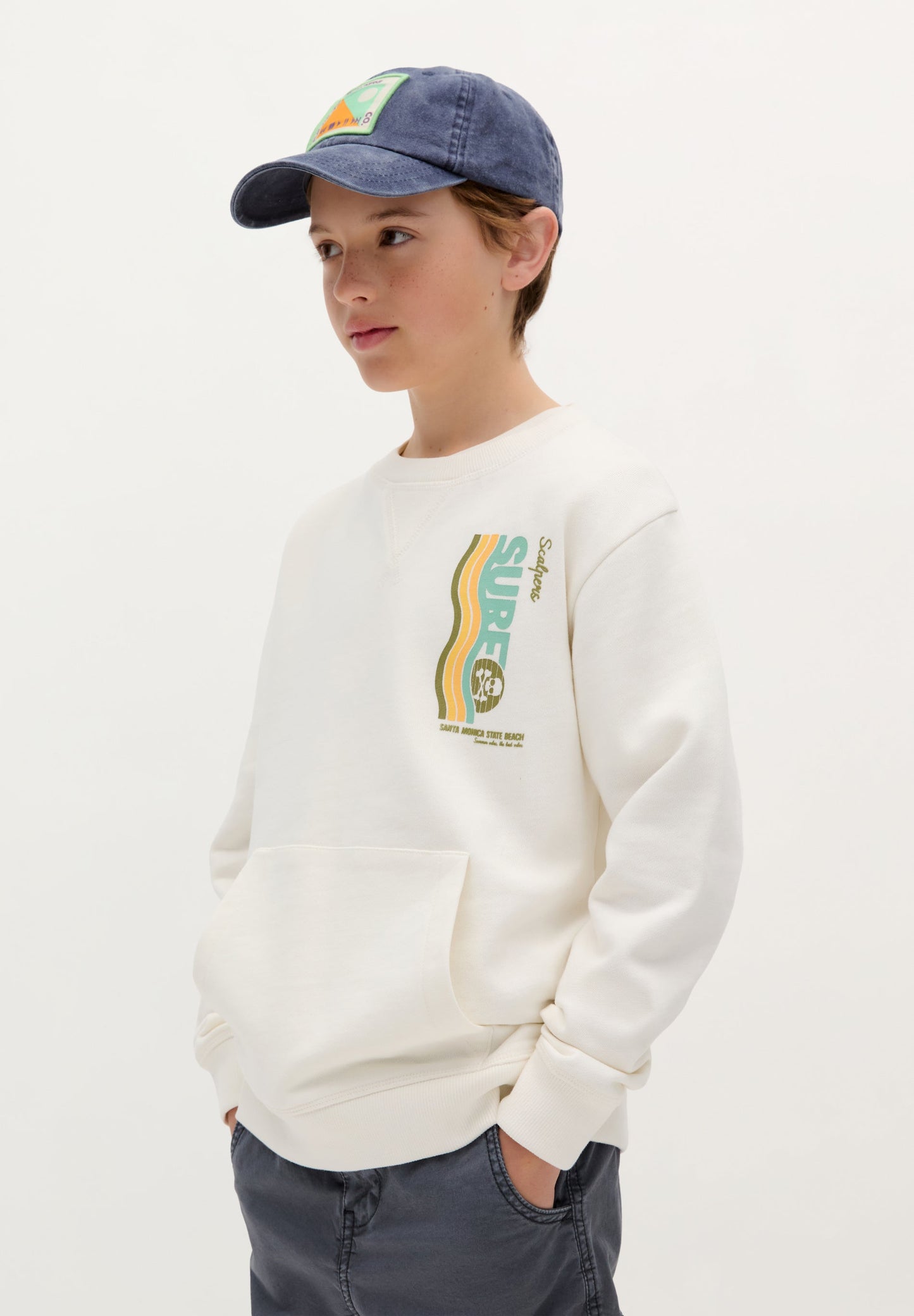 SWEATSHIRT COM PADRÃO DE SURF