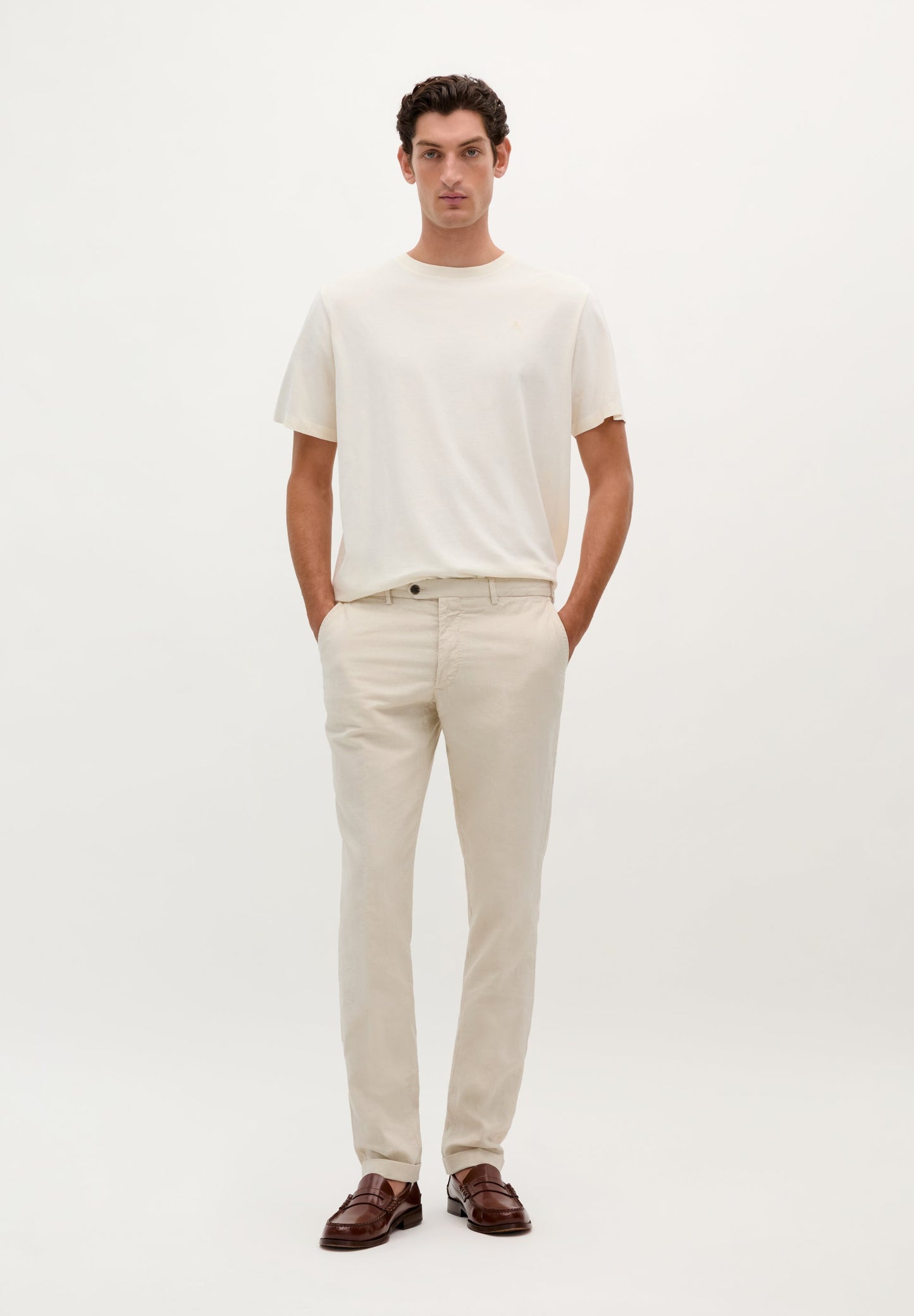 SCDUOMO LINEN SUIT PANTS