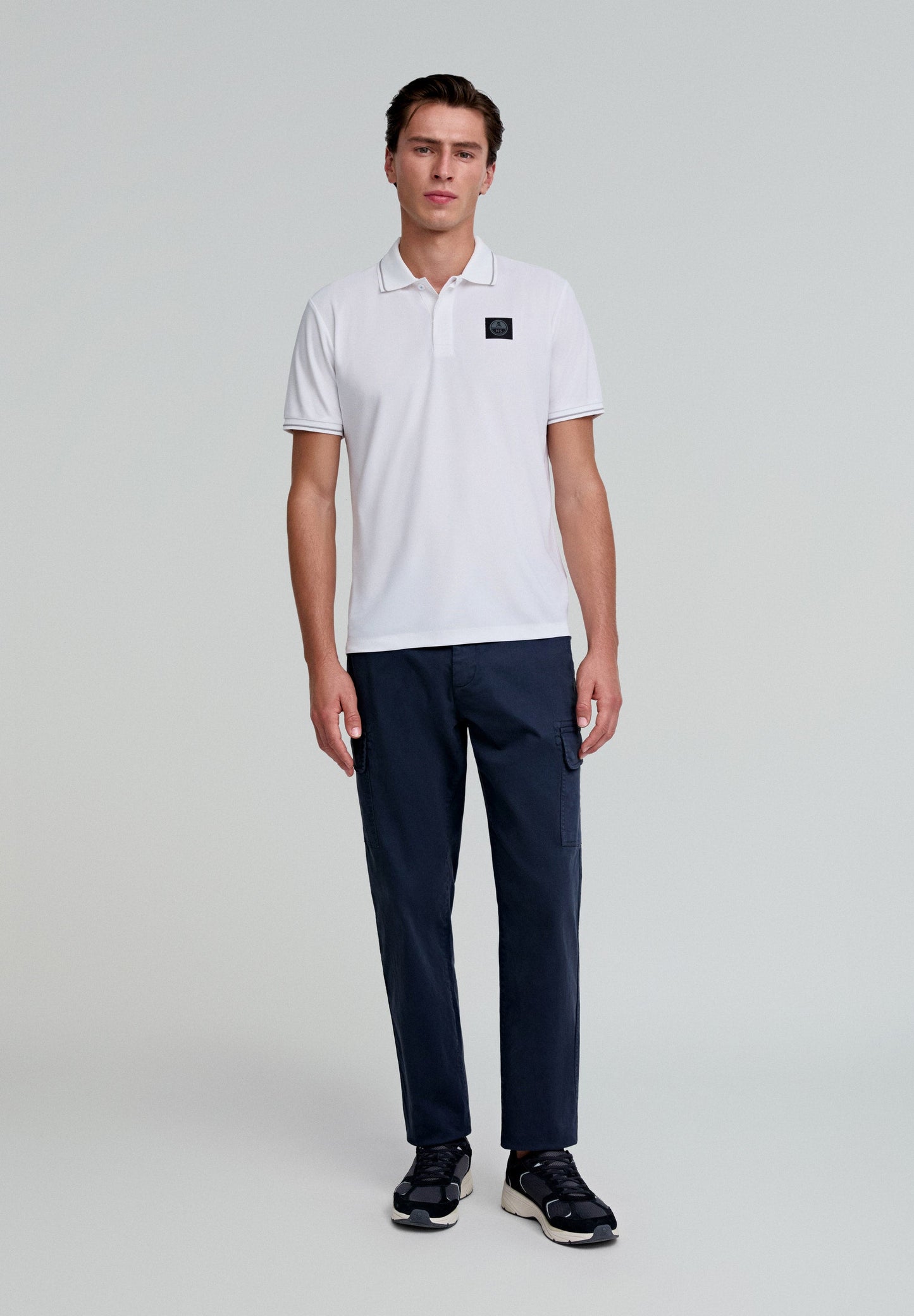 CAMISA POLO COM PORMENOR DE RISCA NORTH SAILS X SCALPERS