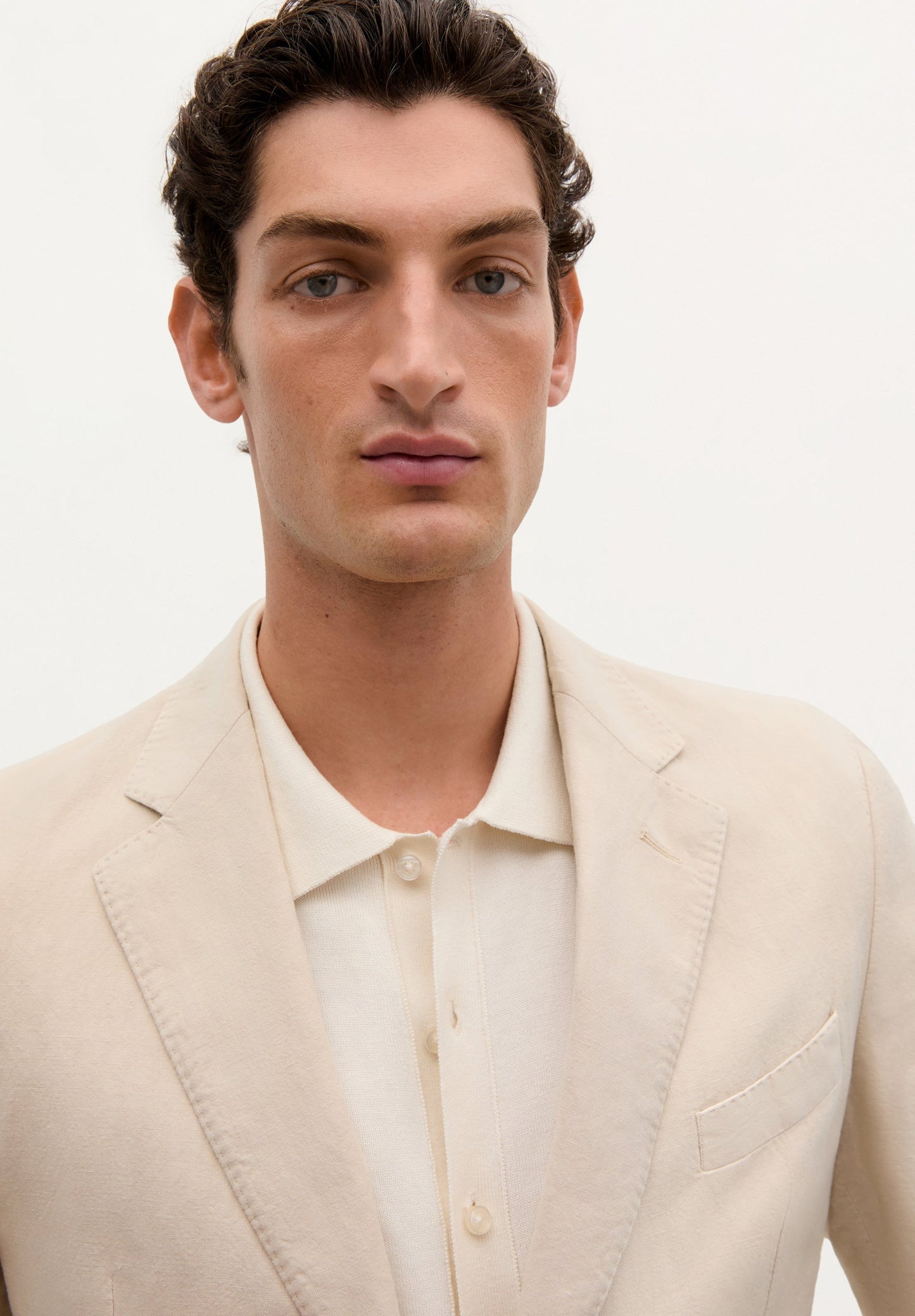 SCDUOMO LINEN SUIT BLAZER