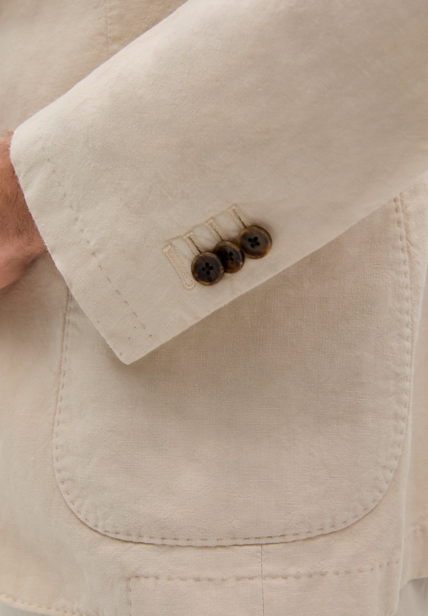 SCDUOMO LINEN SUIT BLAZER