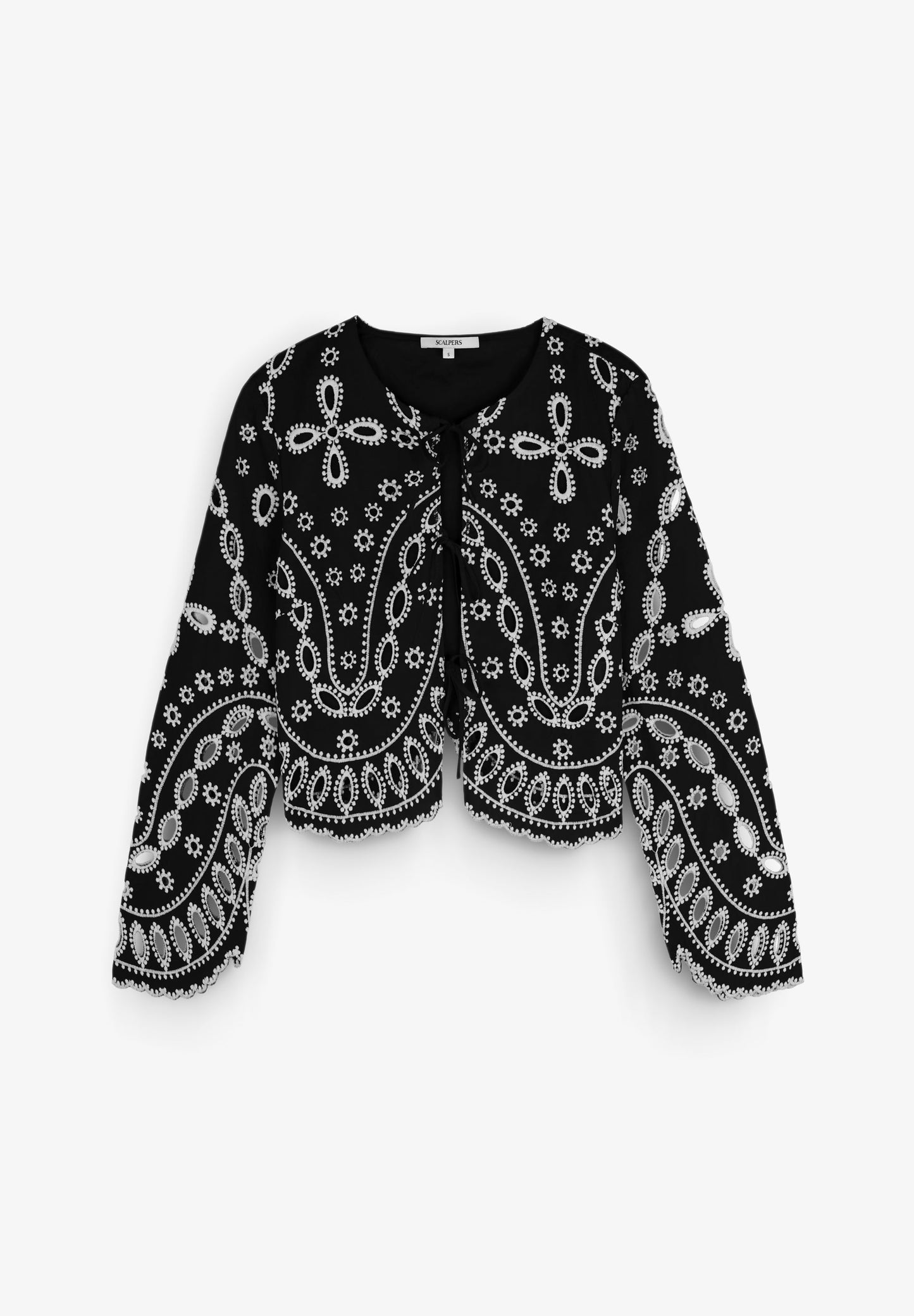 CAMISA COM BORDADOS A CONTRASTAR