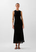 VESTIDO EM MALHA COM FRANJAS