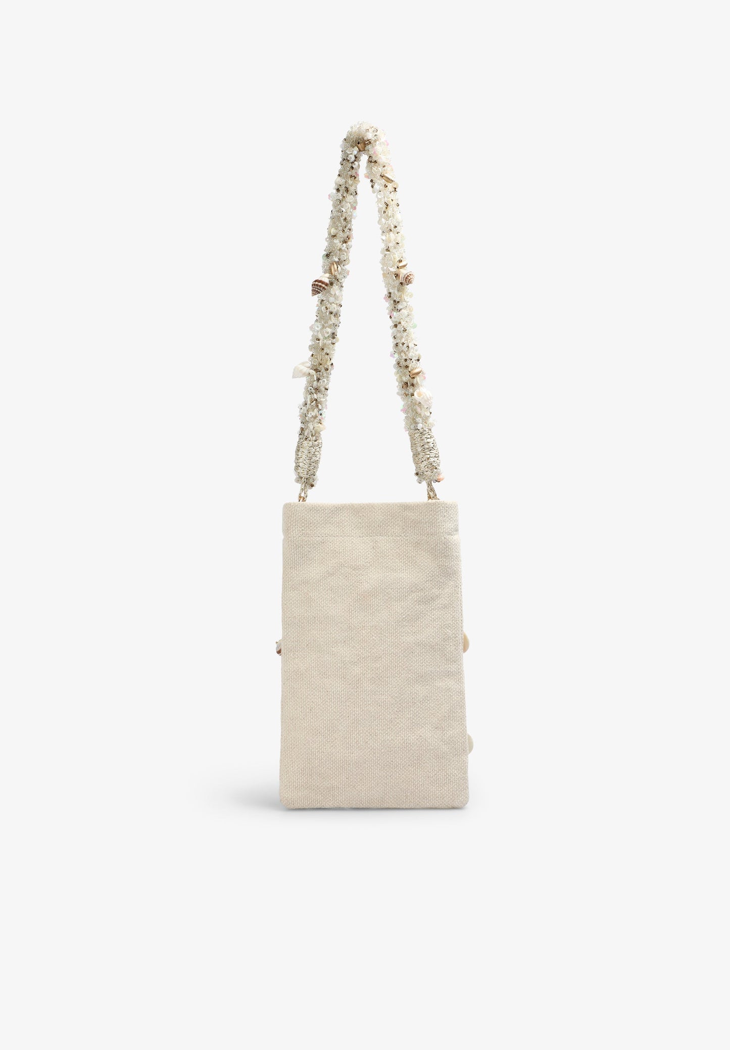 BOLSA COM PORMENORES DE CONCHAS