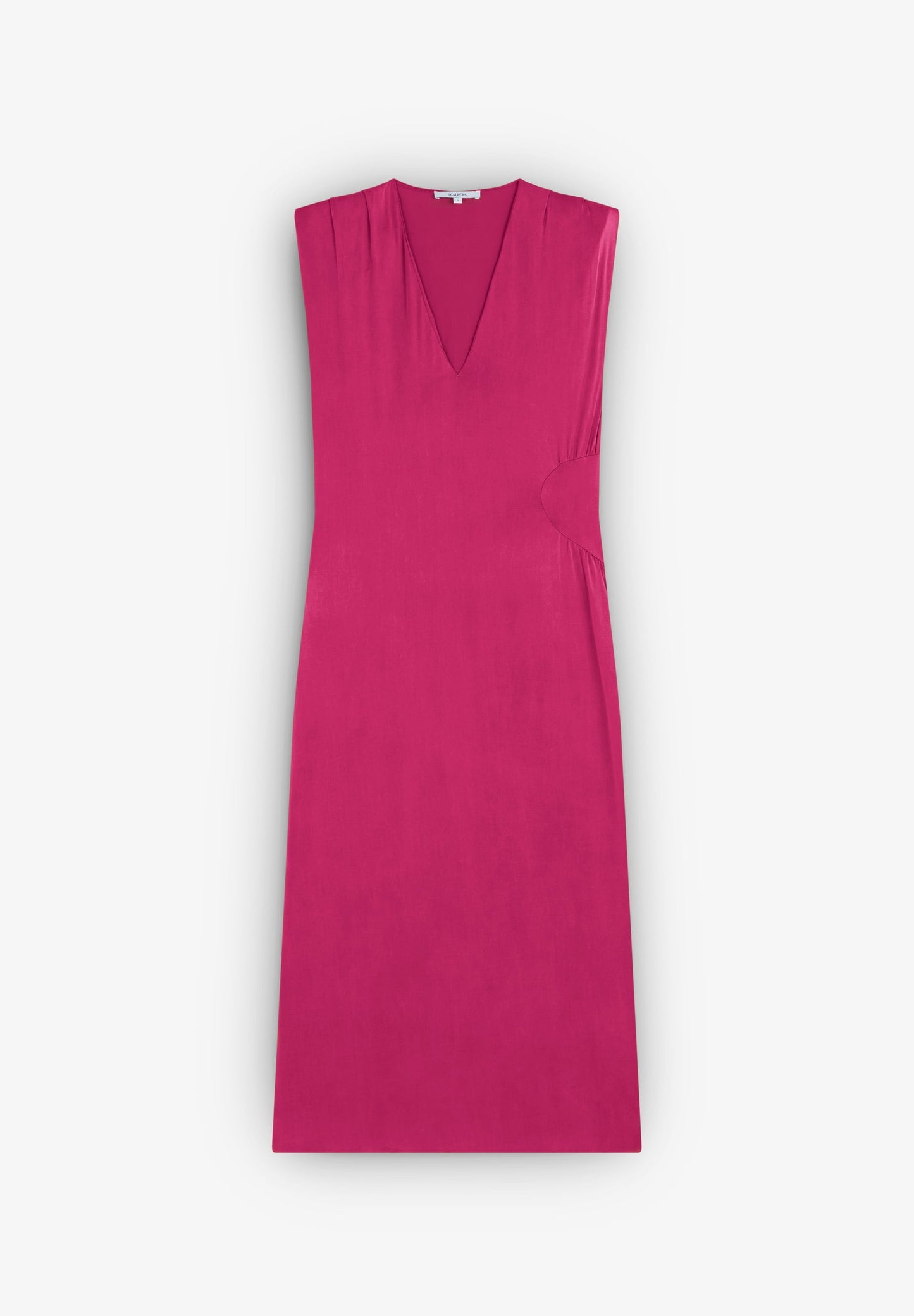 VESTIDO DE CUPRO COM PORMENOR NA CINTURA