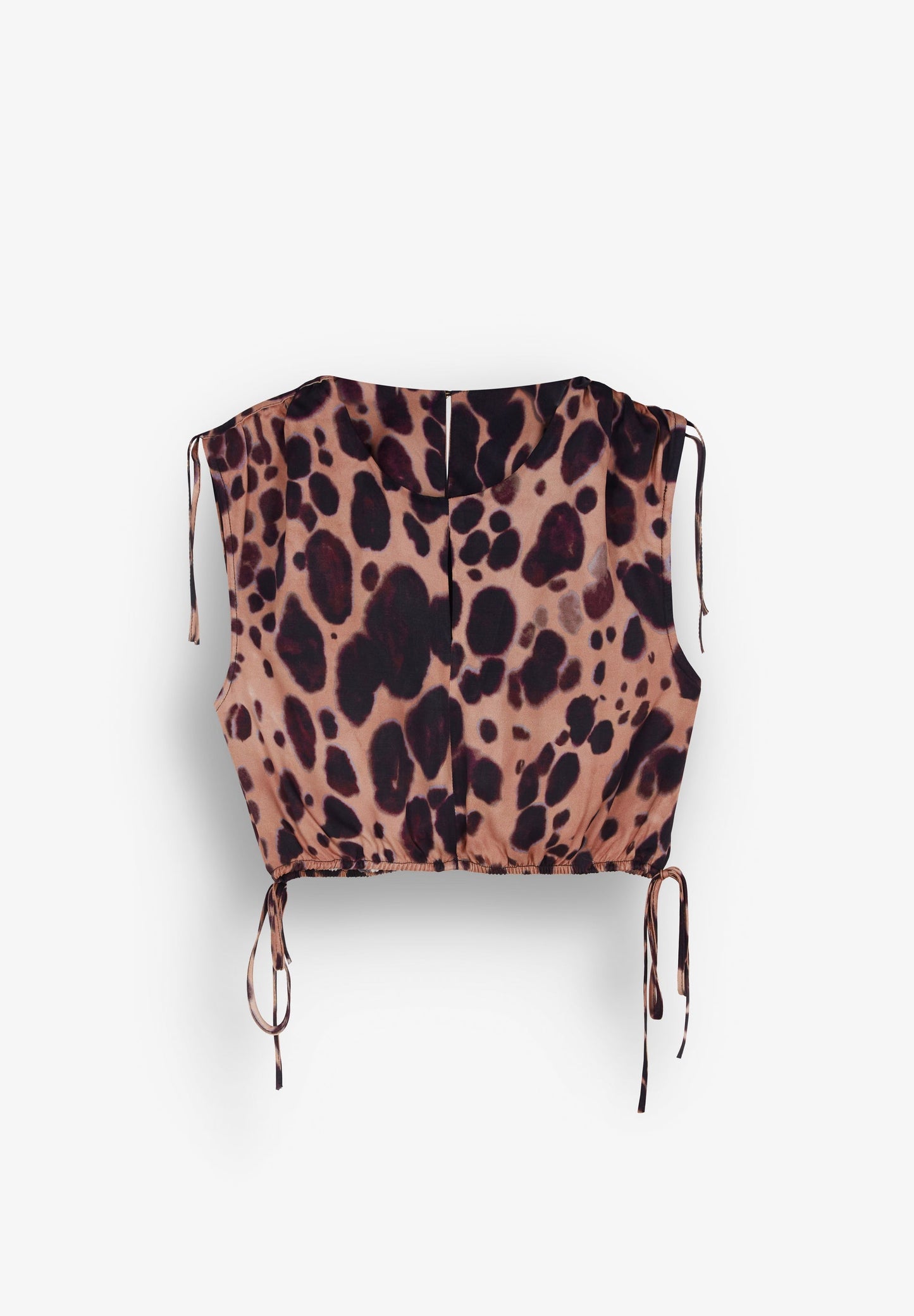 TOP FLUIDO COM ESTAMPADO ANIMAL