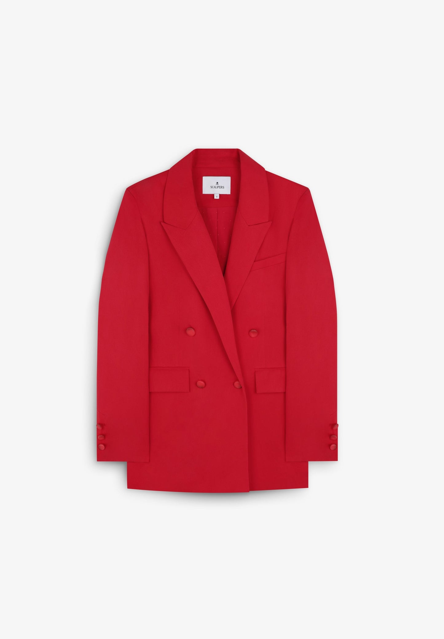 BLAZER CRUZADO EM TECIDO FLUIDO