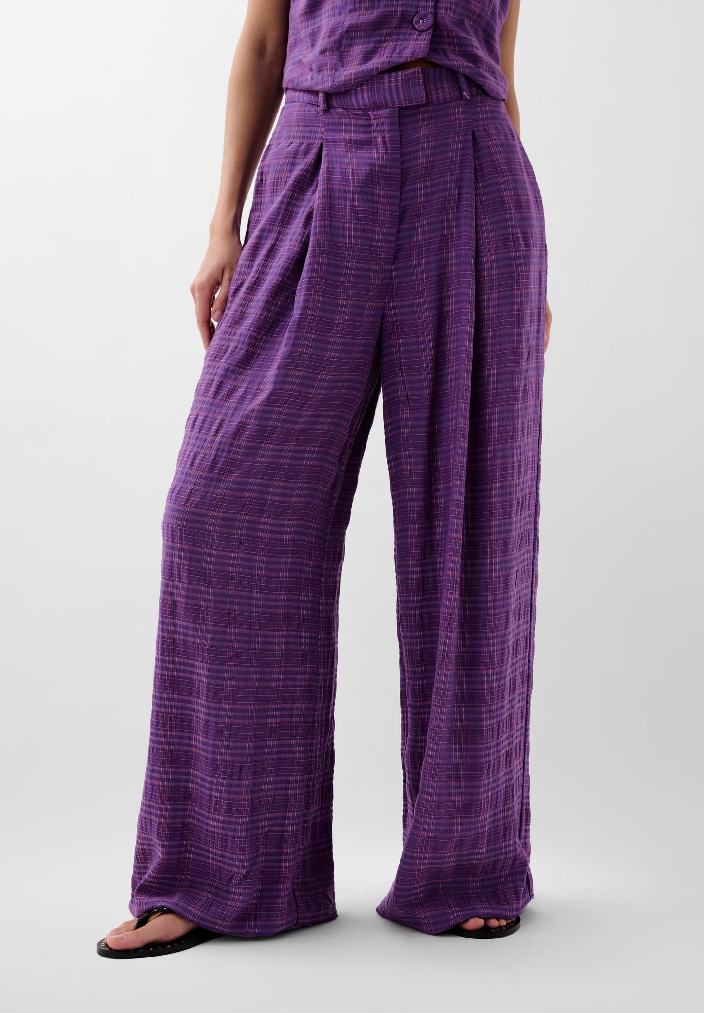 CALÇA RISCAS FULL LENGTH PINÇAS