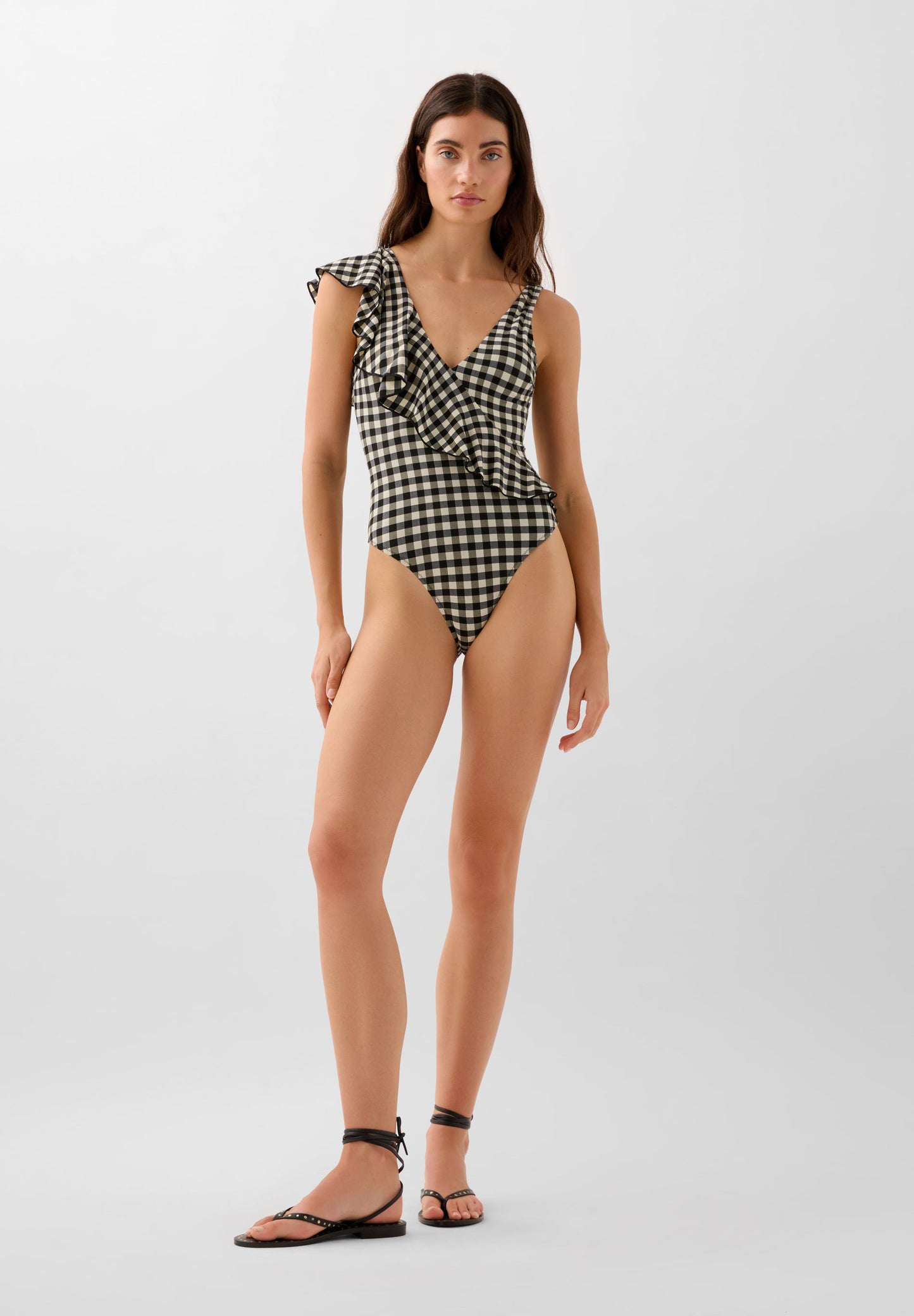 SCVICHY RUFFLE SWIMSUIT