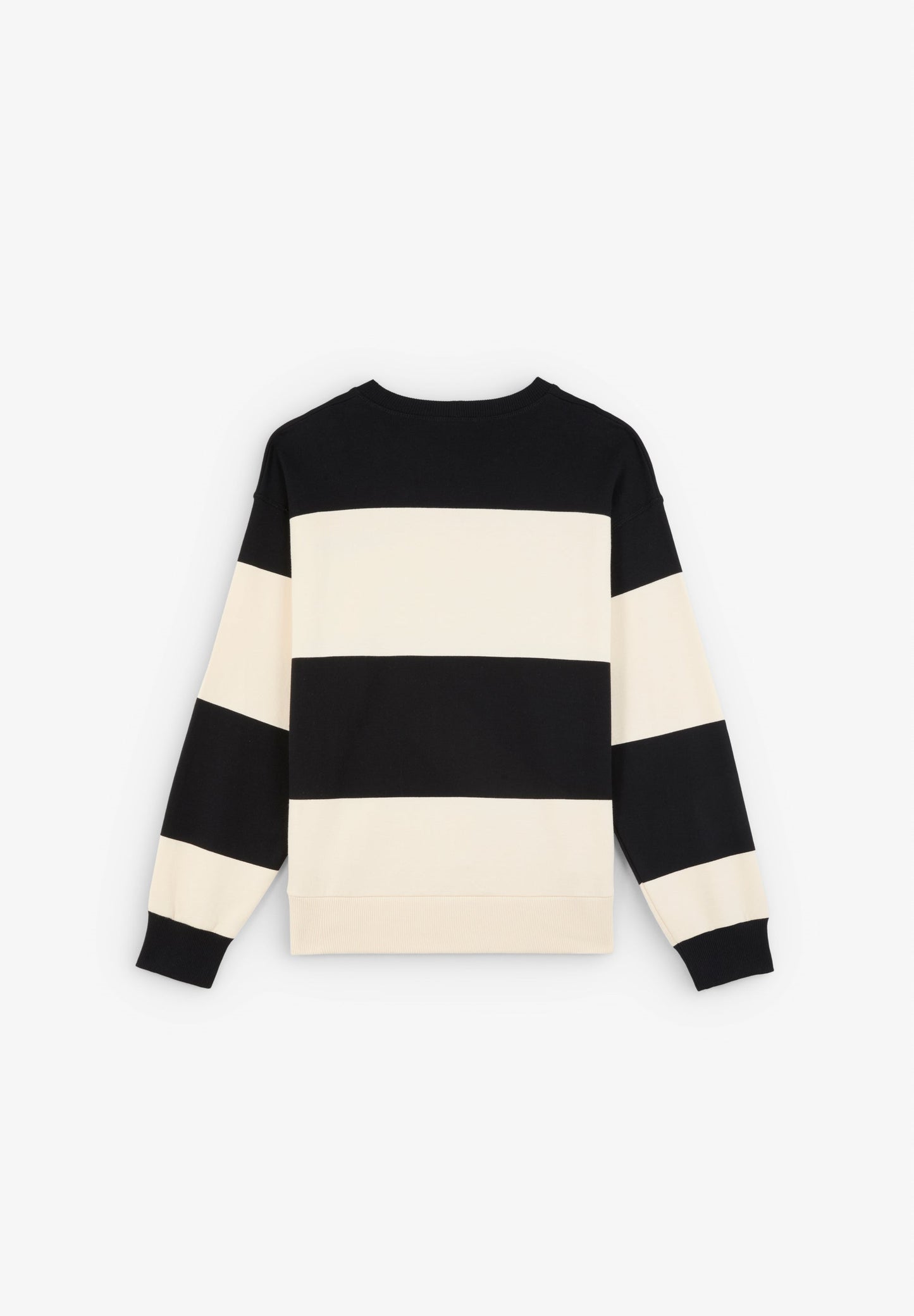 SWEATSHIRT ÀS RISCAS C/ LOGÓTIPO BORDADO