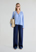 THE TINY BIG SISTER | CALÇAS BERTA CUTLINES DENIM
