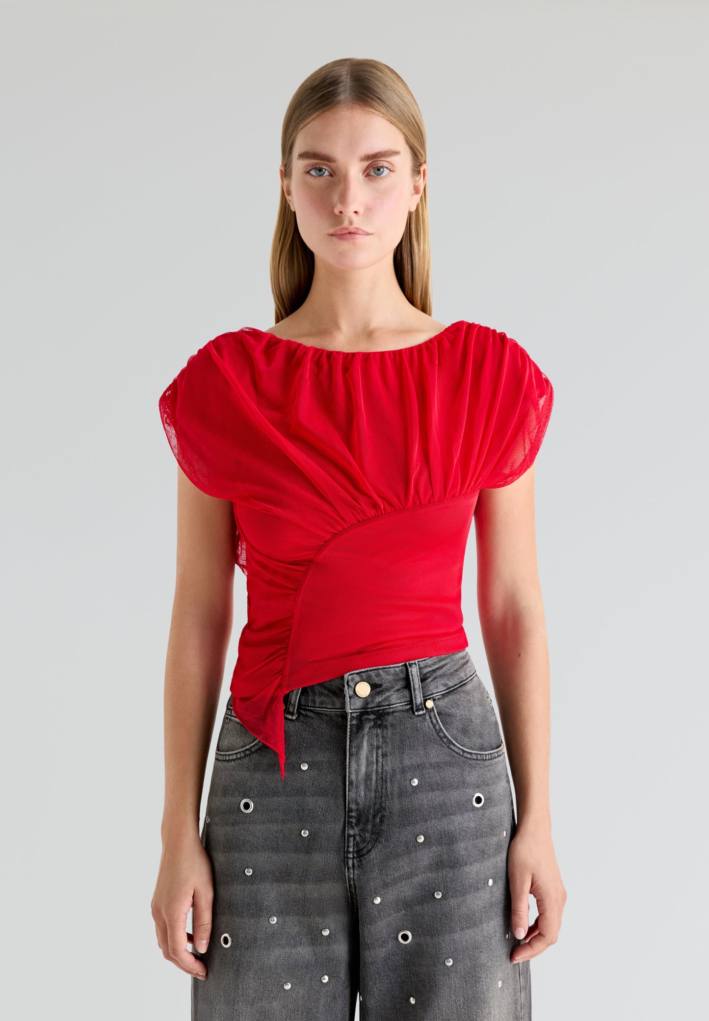 LAAGAM | TOP GEMINI RED DRAPED