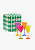 ANNA+NINA | CONJUNTO DE COPOS DE VINHO MULTICOLOURED