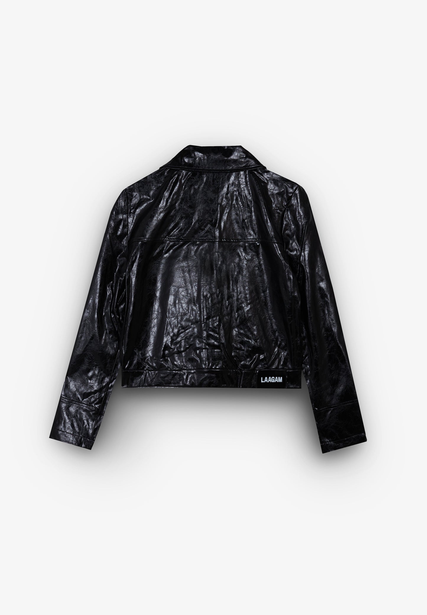 LAAGAM | CASACO LENA BLACK FAUX LEATHER JACKET