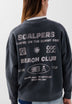 SWEATSHIRT DESBOTADA COM PADRÃO