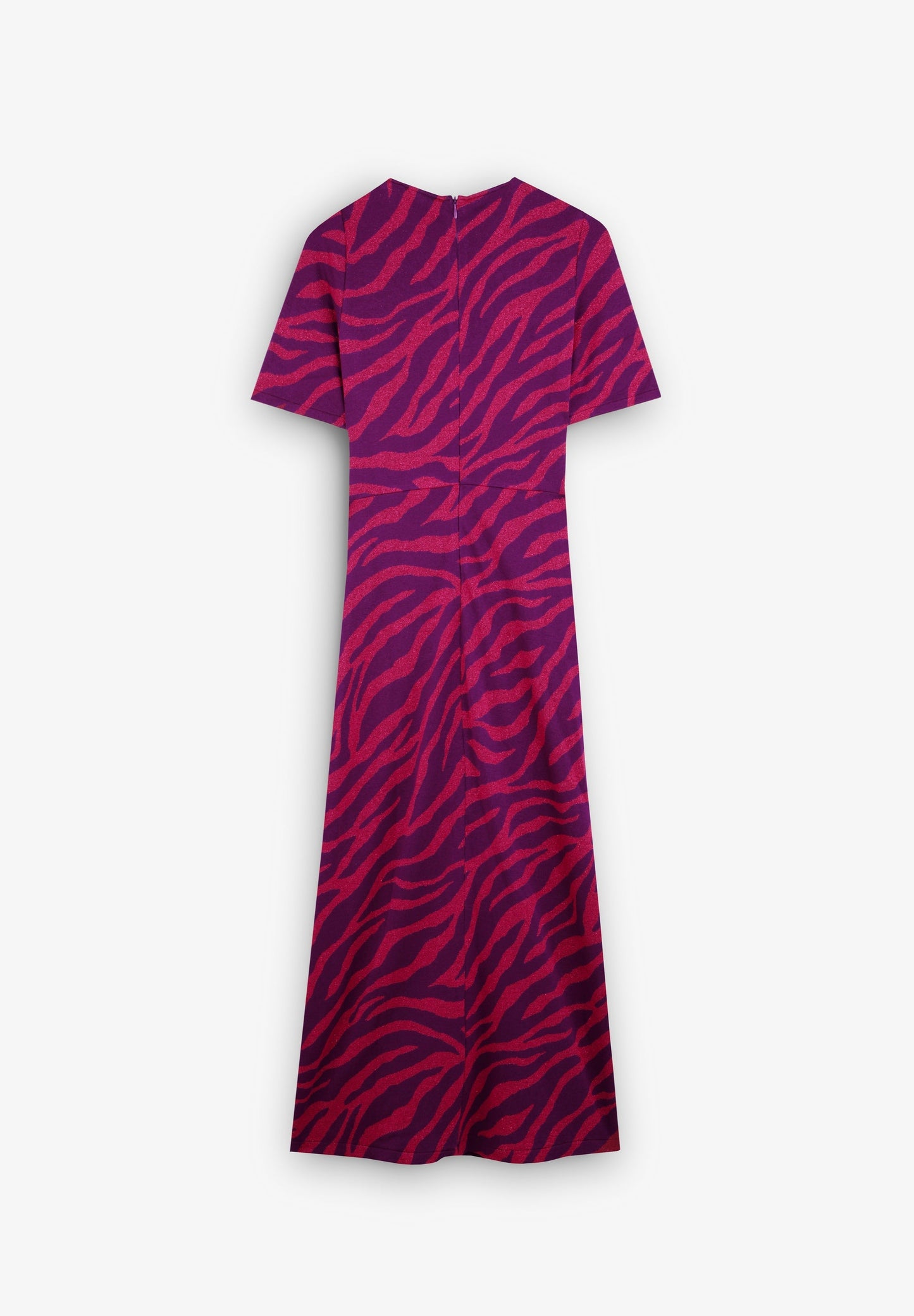 VESTIDO COM ABERTURAS EM ESTAMPADO ANIMAL