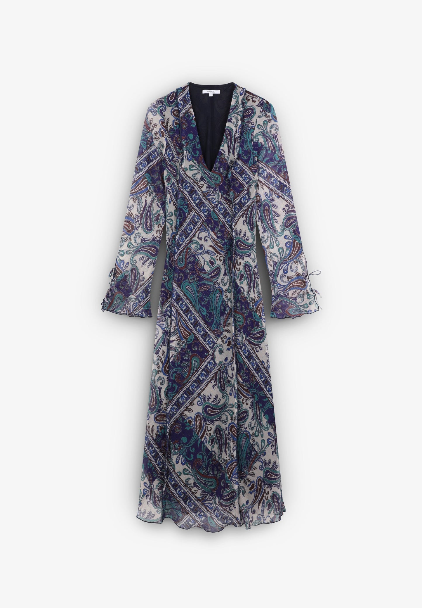 VESTIDO COMPRIDO FLUIDO PAISLEY