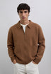 CARDIGAN COM FECHO DE CORRER EM LÃ MERINO