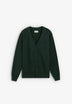 CARDIGAN COM GOLA EM V E SKULL