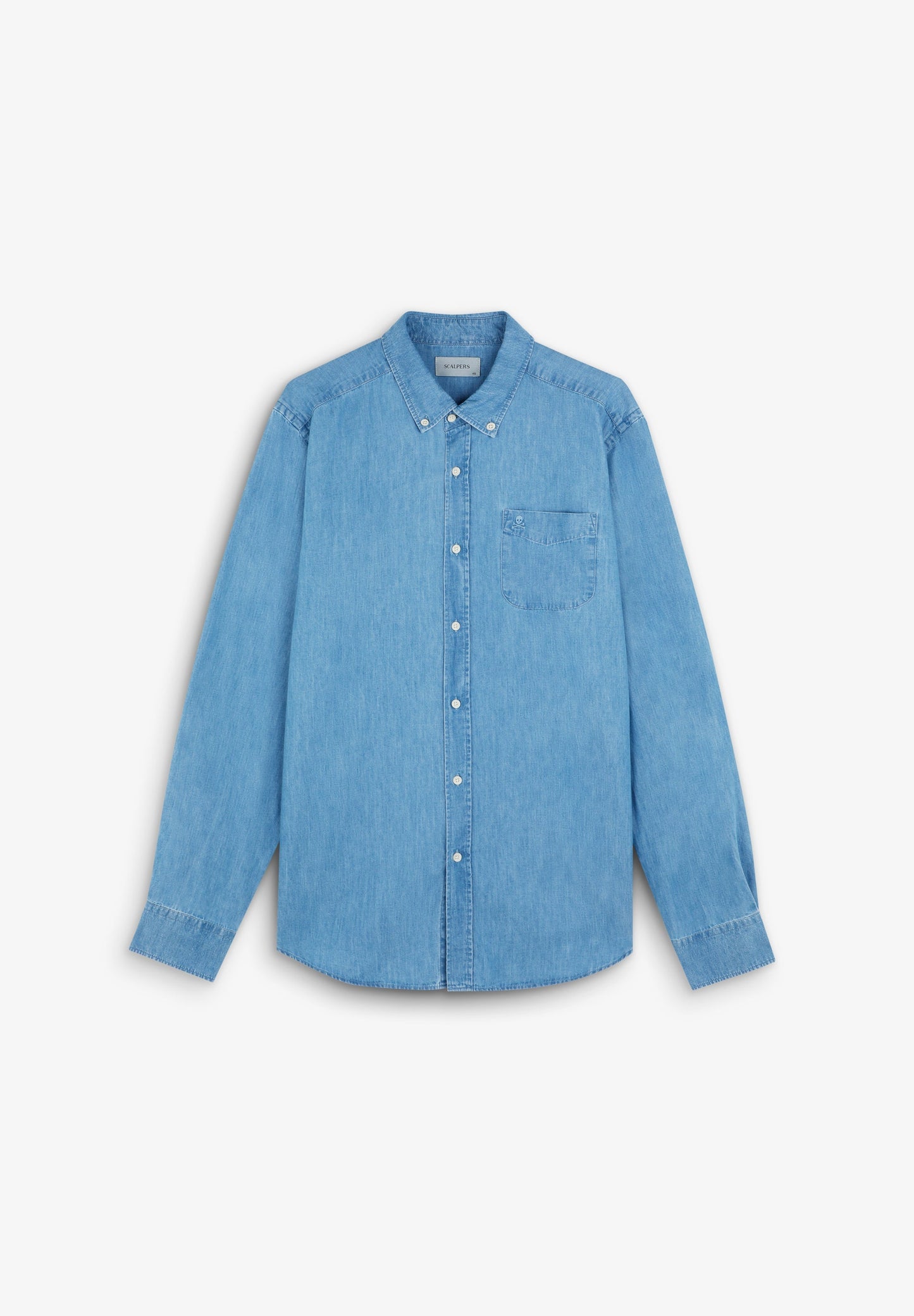 CAMISA DENIM EM ALGODÃO
