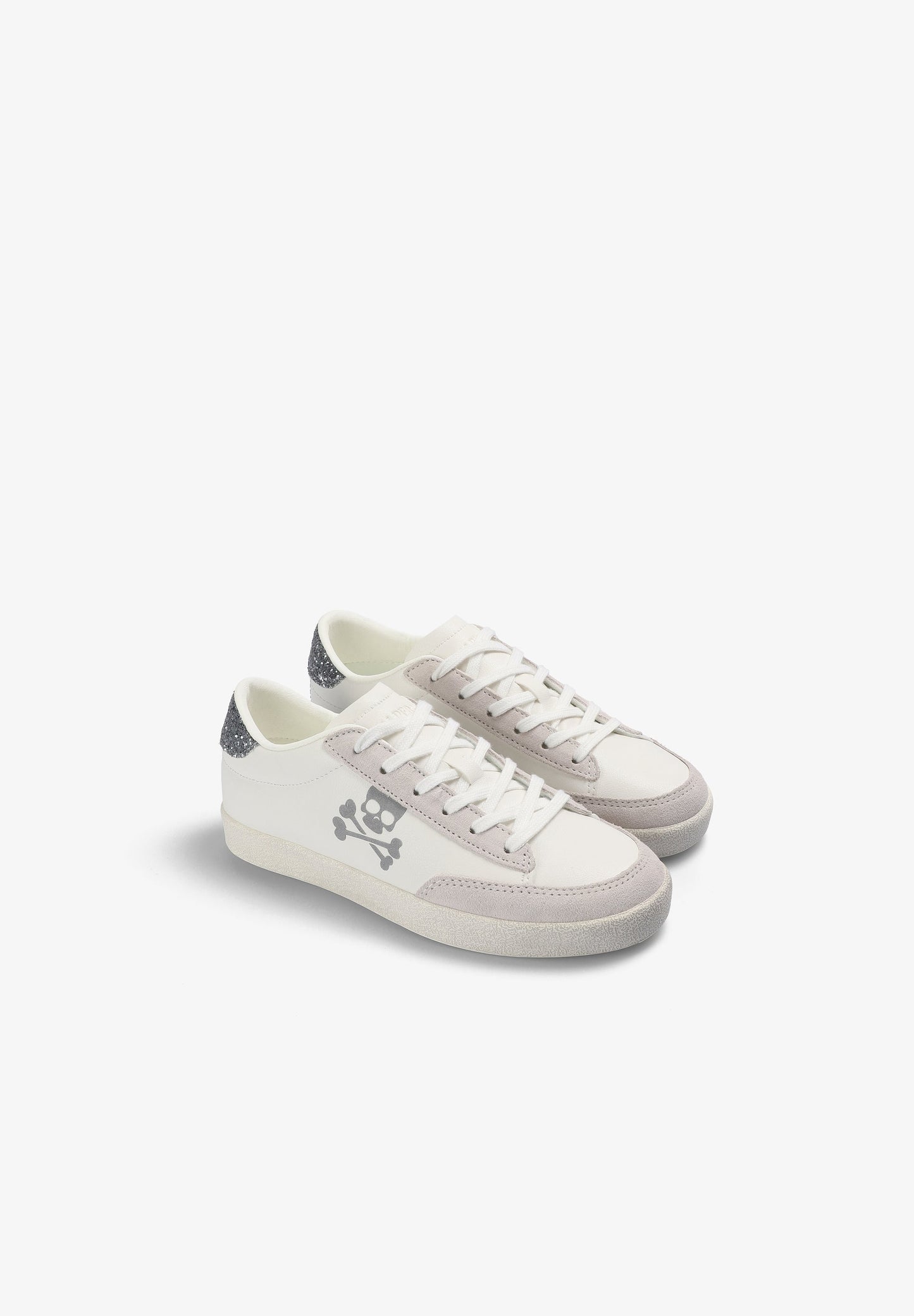 SAPATILHAS EM GLITTER COM SKULL