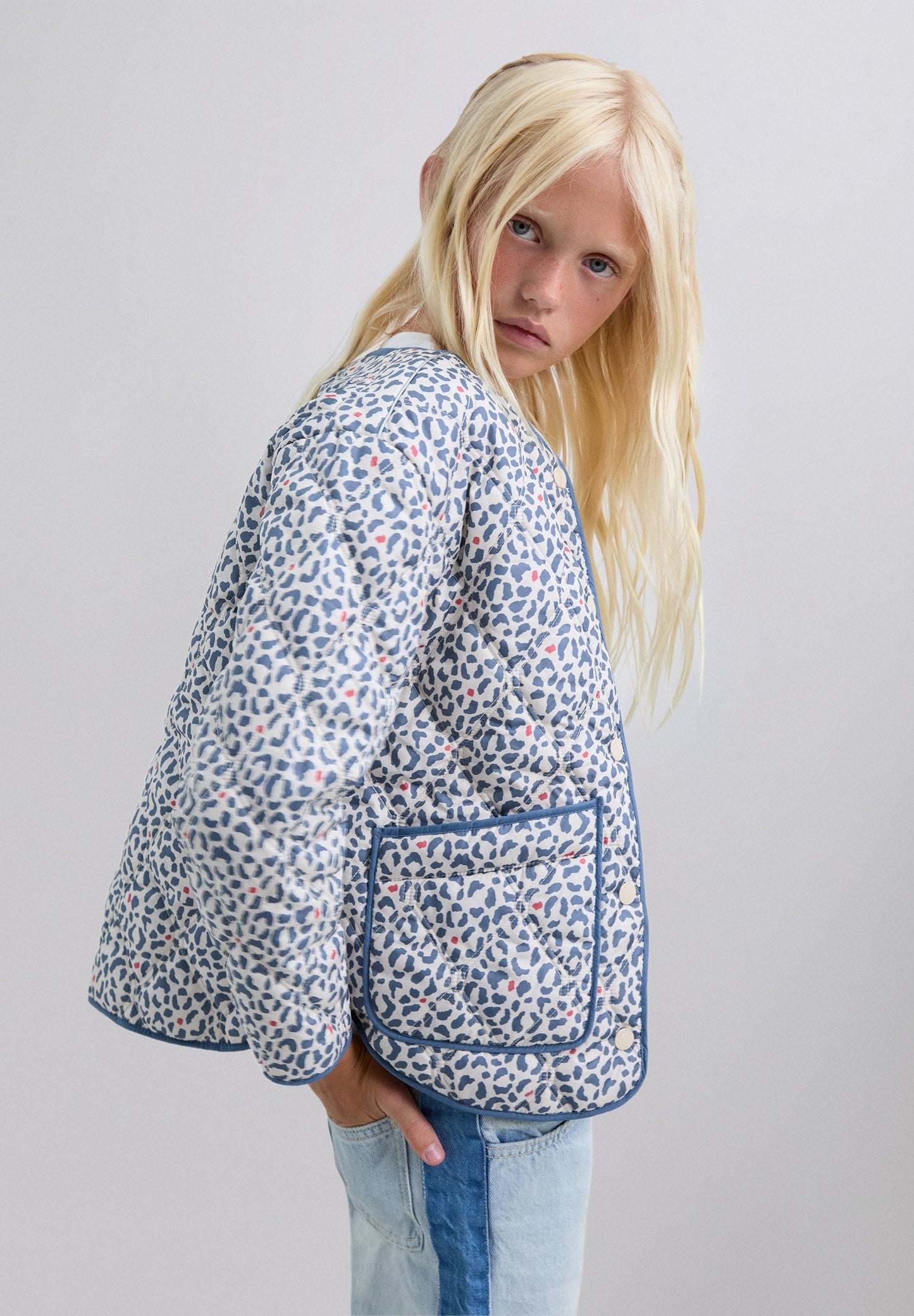 CARDIGAN ACOLCHOADO COM ESTAMPADO ANIMAL