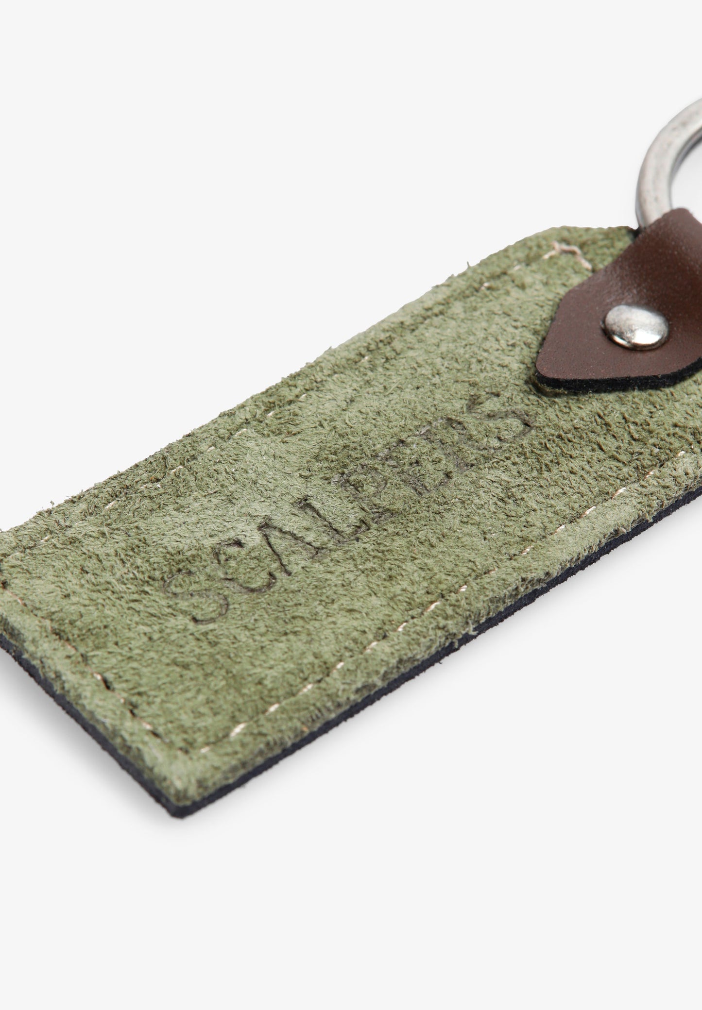 SCVINTAGE LEATHER KEYCHAIN