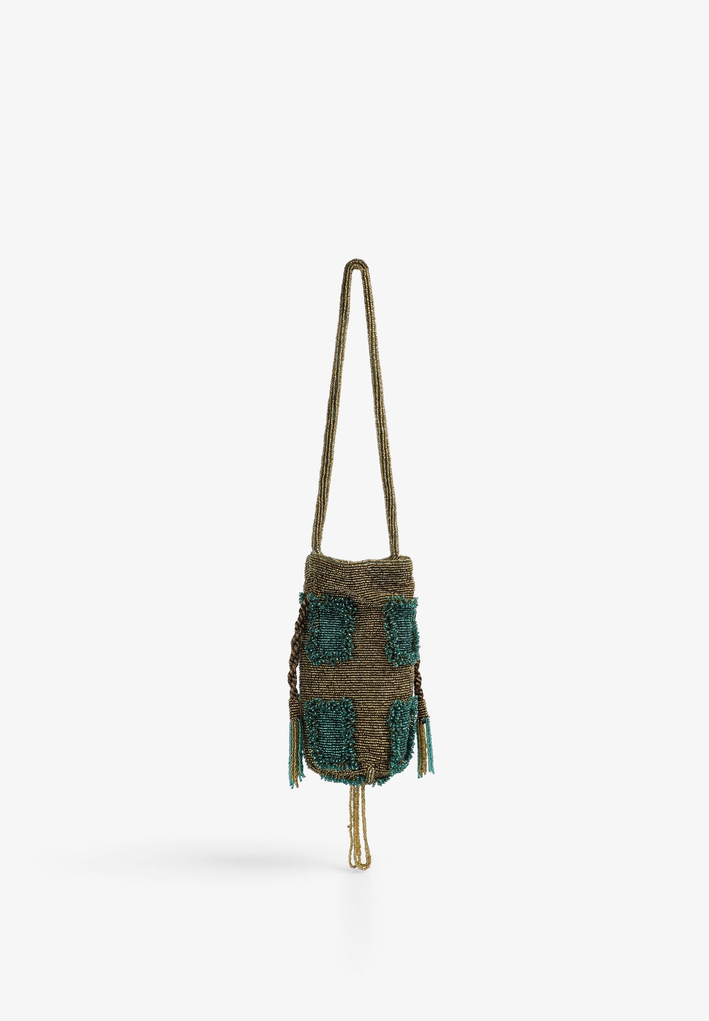 BOLSA EM CROCHÉ COM CONTAS
