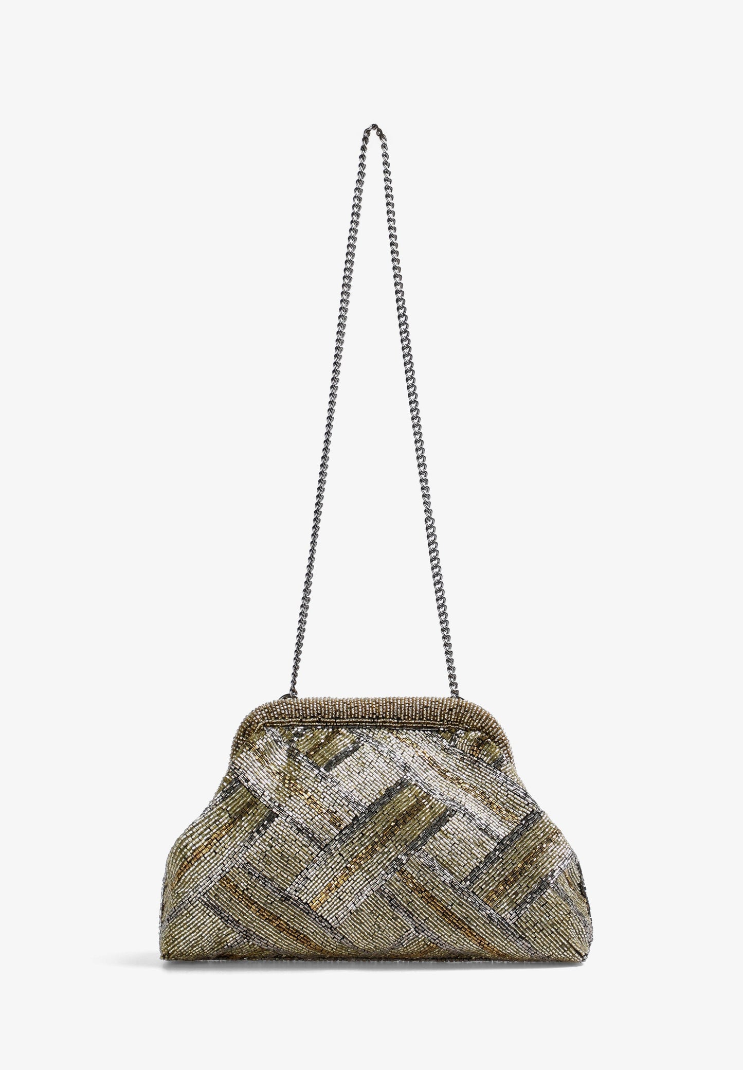 MALA CLUTCH DETALHE METALIZADO