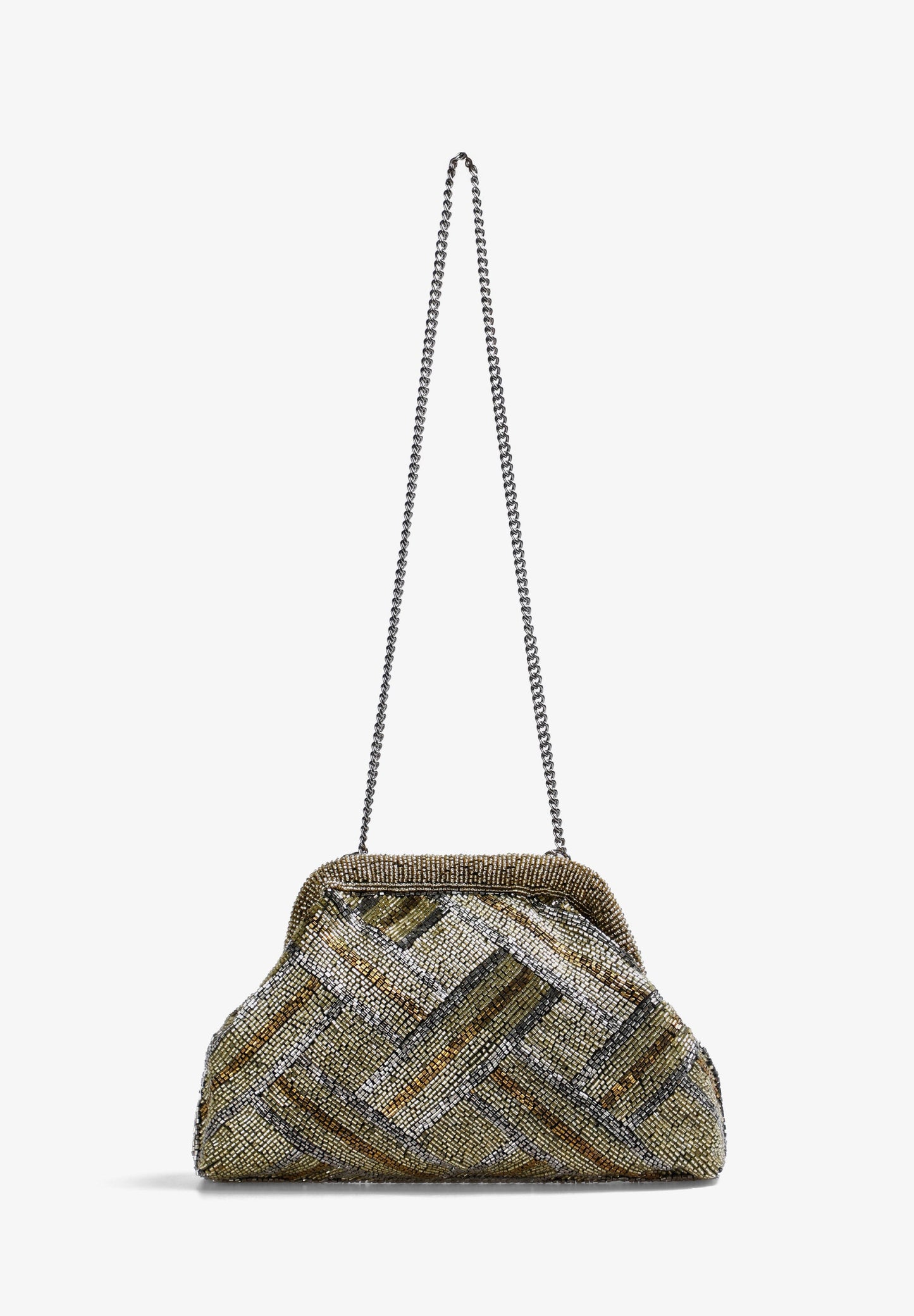 MALA CLUTCH DETALHE METALIZADO