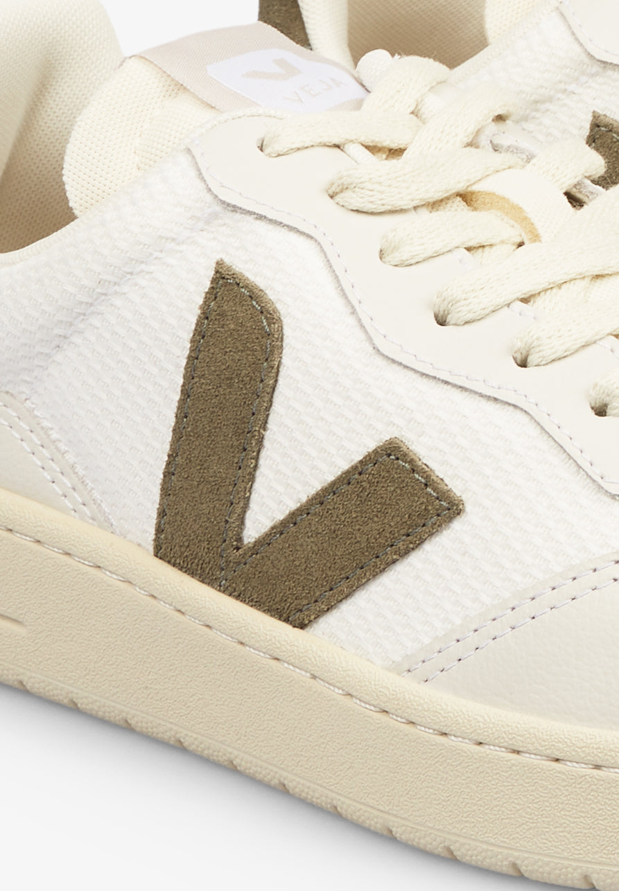 VEJA | V-90 B-MESH WHITE_KAKI
