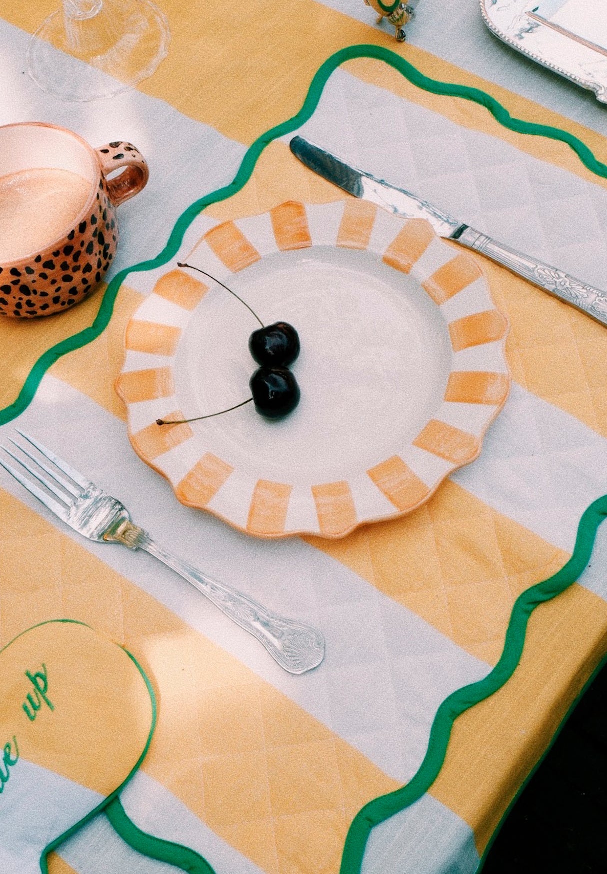ANNA+NINA | MANTEL INDIVIDUAL EASTER STRIPED