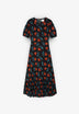 BABBAKI | VESTIDO BLACK FLOWERS