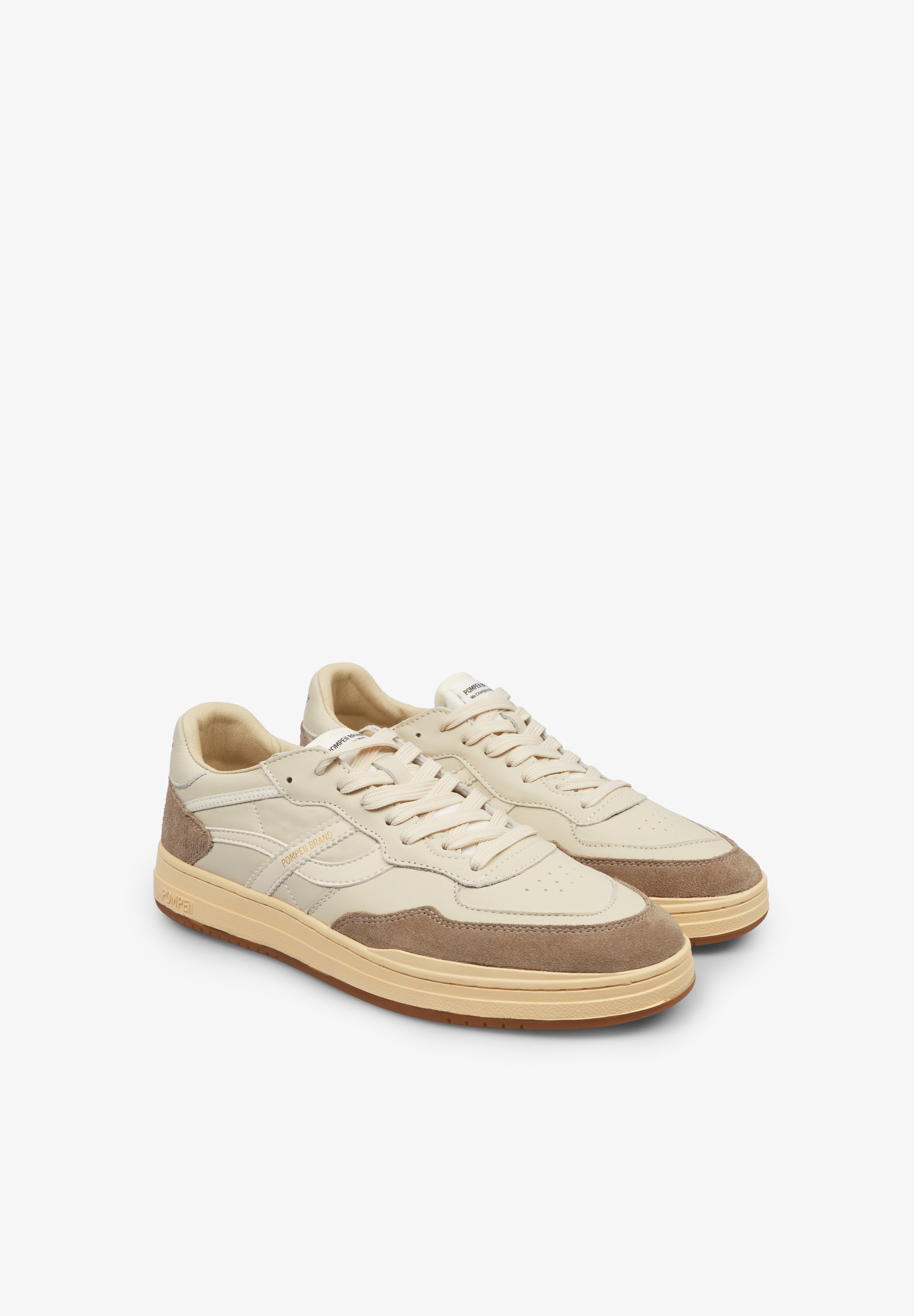 POMPEII BRAND | ELAN PIPPA LEATHER ECRU GREY T