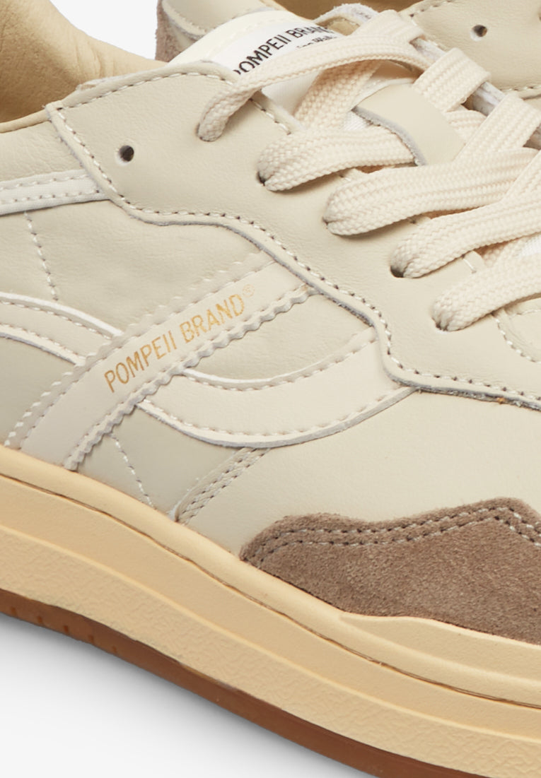 POMPEII BRAND | ELAN PIPPA LEATHER ECRU GREY T